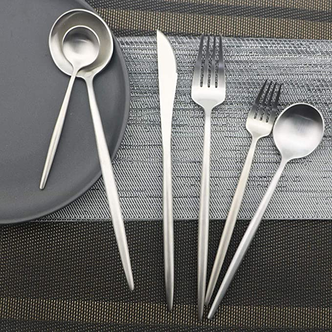 Luxury Flatware, Silverware Sets, Elegant 18/10 Stainless Steel
