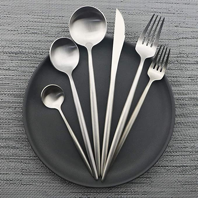 Luxury Flatware, Silverware Sets, Elegant 18/10 Stainless Steel